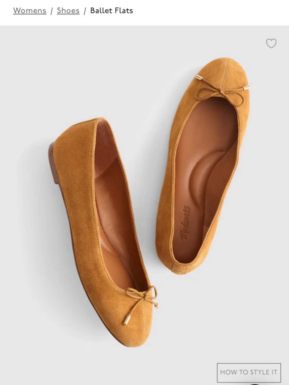 Madewell Hester flat NWT 7.5- Womens